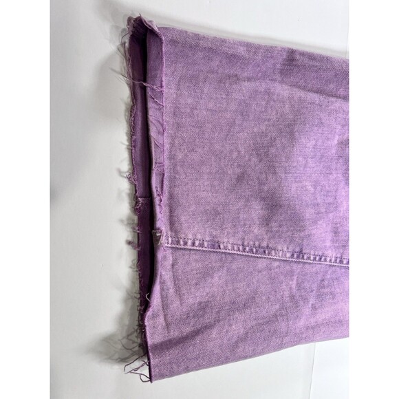 Renatta&go Flair Leg Jeans Cut Off Woman’s Sz 42 Dyed Purple. OOAK‎ - Picture 6 of 10